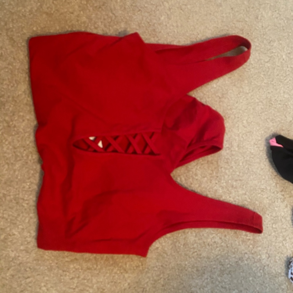 Red body suit